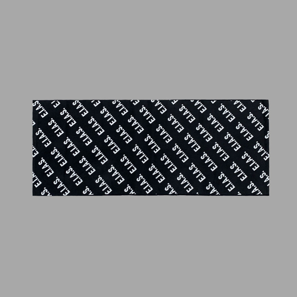 E.I.A.S. LOGO TOWEL - BLACK