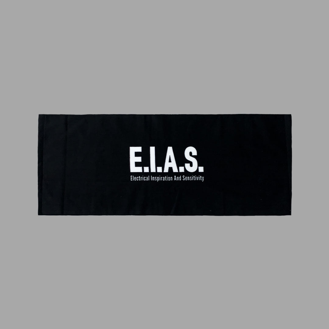 E.I.A.S. LOGO TOWEL - BLACK