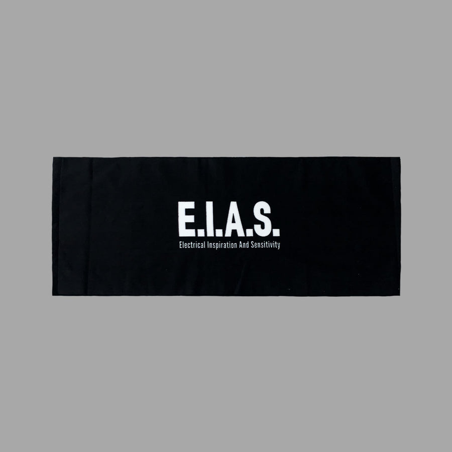 E.I.A.S. LOGO TOWEL - BLACK