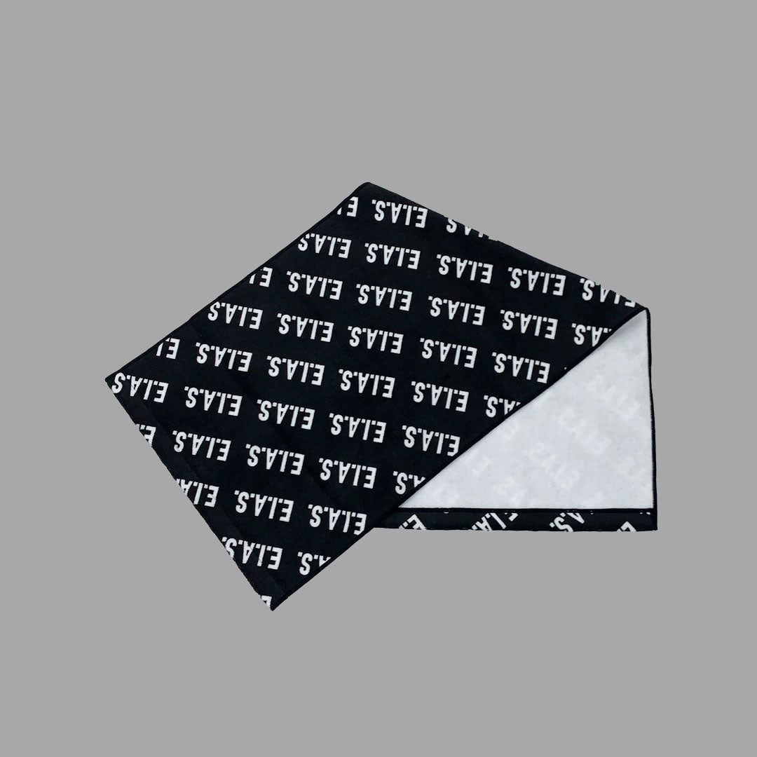 E.I.A.S. LOGO TOWEL - BLACK